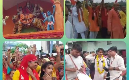 खरगोन 84 शिवलिंग दर्शन पैदल यात्रा निकली श्रद्धालु में दिखा खासा उत्साह