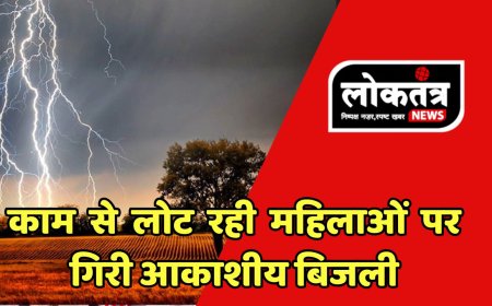 खरगोन कहर बनी आकाशीय बिजली काम से वापस लौट रही महिलाओं पर गिरी आकाशीय बिजली