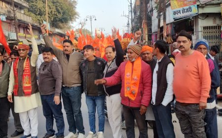 रीवा शहर में निकली भगवान राम की शोभा यात्रा गूंज उठा जय श्री राम से शहर