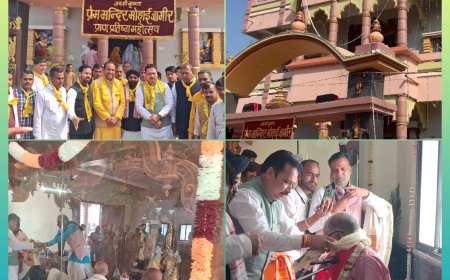 सतवास 3 करोड़ की लागत से ग्रामीणों ने निर्मित किया  द्वारकाधीश का भव्य मंदिर