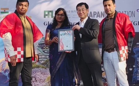 दिल्ली इंदौर की बिटिया का जापान की कंपनी ने दिल्ली में किया सम्मान  नमस्ते जापान फेस्ट में मनीषा डिजिटल स्किल्स को सलाम