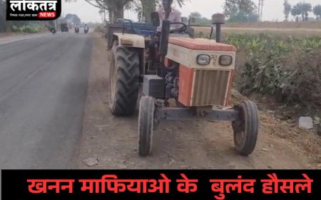 बुरहानपुर खनन माफिया के हौसले बुलंद तहसील कार्यालय और थाने के सामने से निकल रहे वाहन