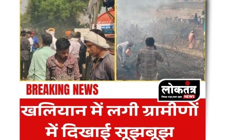 Segaw खलिहान में लगी आग ग्रामीणों ने दिखाई सूझबूझ आग पर पाया काबू