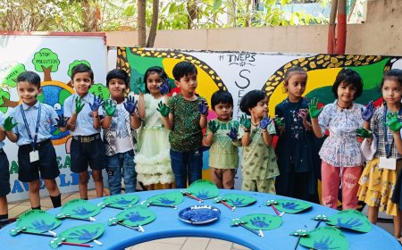 इंदौर - नन्हे मुन्ने बच्चे ने मनाया अर्थ डे.....पर्यावरण संरक्षण का दिया संदेश*