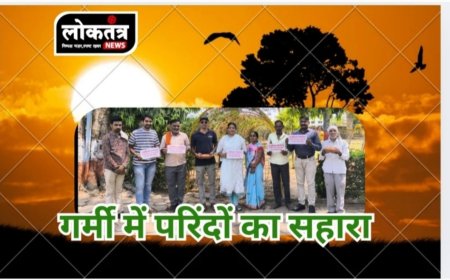 बुरहानपुर - गर्मी में परिंदों का सहारा बने बुरहानपुर के लोग, पंछियों के लिए लगाए सकोरे