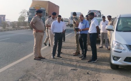 बिजासन घाट पर बढ़ती दुर्घटनाओं को लेकर पुलिस अधीक्षक का घाट क्षेत्र में निरीक्षण दिए आवश्यक निर्देश