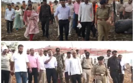 पुलिस अधीक्षक अंकित सोनी पहुंचे भौंरा, यज्ञ की तैयारियों का लिया जायजा