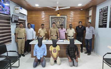 बिजासन: ट्रक दुर्घटना का बहाना बना कर 31 टन गेहूं चोरी, सांगवी पुलिस ने तीन आरोपियों को किया गिरफ्तार