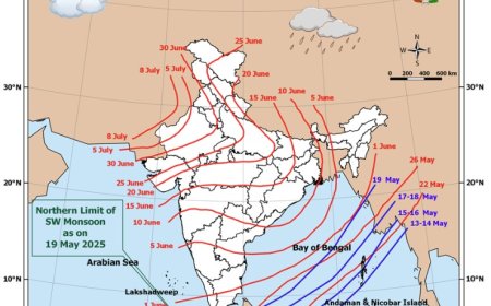 बड़वानी: जिले में 21 से 25 मई तक हल्के से मध्यम बादल, कहीं हल्की तो कहीं तेज़ वर्षा की संभावना