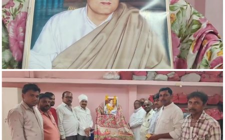 सेगांव: राजीव गांधी को कांग्रेस नेताओं ने दी श्रद्धांजलि