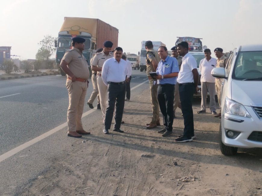 बिजासन घाट पर बढ़ती दुर्घटनाओं को लेकर पुलिस अधीक्षक का घाट क्षेत्र में निरीक्षण दिए आवश्यक निर्देश