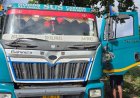पीथमपुर: ट्रक ड्राइवर ने ये क्या किया, केबिन की खिड़की से लटका मिला