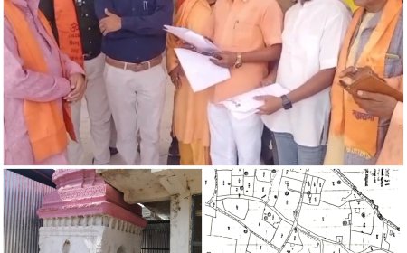 बुरहानपुर: हनुमान मंदिर की जमीन पर अवैध कब्जा, हिन्दू महासभा का अल्टीमेटम नहीं हटा तो होगा आंदोलन