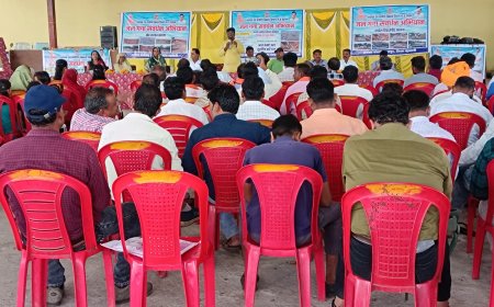 नागलवाड़ी ग्रामीणों के जल संवर्धन की  ली शपथ जल संकट से निपटने का लिया संकल्प