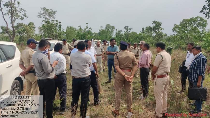 बुरहानपुर में अतिक्रमण हटाने की तैयारी, कलेक्टर-SP-DFO ने किया वन क्षेत्र का निरीक्षण