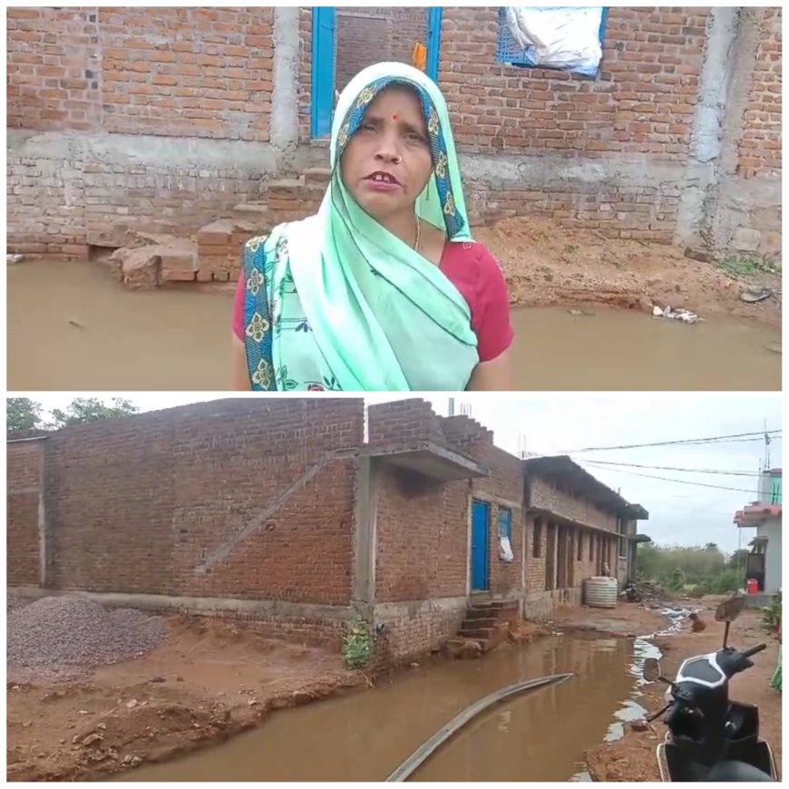 टीकमगढ़: खरगापुर नगर परिषद की लापरवाही उजागर, पहली ही बारिश में भरा 5 फीट तक पानी