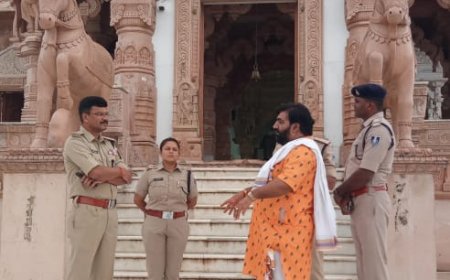 नागलवाड़ी श्रावण मास और नाग पंचमी को लेकर भिलट देव शिखर धाम पर सुरक्षा व्यवस्थाओं का लिया जायजा