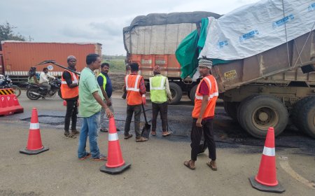 राष्ट्रीय राजमार्ग 03 के बिजासन–सेंधवा मार्ग की मरम्मत शुरू, पीएमओ की त्वरित कार्रवाई से जनता को राहत