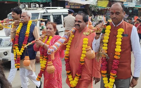 निवाली: स्वराज्य पब्लिक स्कूल निवाली में निकली भव्य बाल कावड़ यात्रा, अनेक गणमान्य अतिथि हुए शामिल