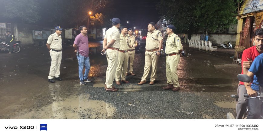 मोहर्रम पर्व के अंतर्गत एडिशन एसपी ने किया शहर का दौरा