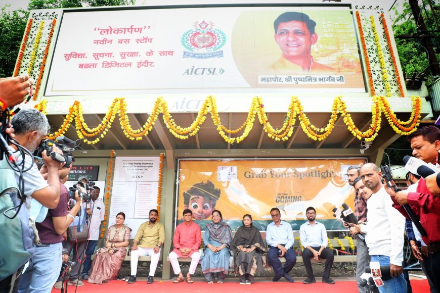 इंदौर की डिजिटल नई उड़ान अब बस स्टॉप्स भी बनेंगे हाईटेक