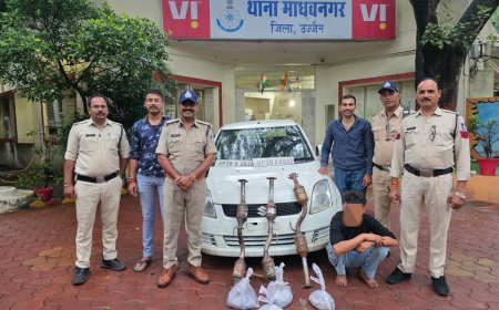 उज्जैन: अन्तर्राजीय साइलेंसर चोरी गिरोह का पर्दाफाश, एक आरोपी गिरफ्तार