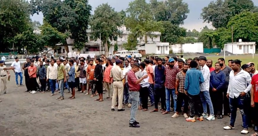 जबलपुर: 22 थानों के 1300 बदमाशों की गुंडा परेड, पुलिस ने दी सख्ती और सुधार का संदेश