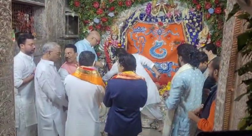 खजराना गणेश मंदिर पहुंचे केंद्रीय मंत्री ज्योतिरादित्य सिंधिया, बेटे महाआर्यमन का एमपीसीए अध्यक्ष बनना तय