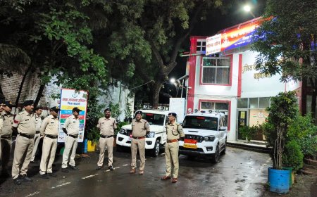 बड़वानी पुलिस की कांबिंग गस्त  से मचा अपराधियों में हड़कंप