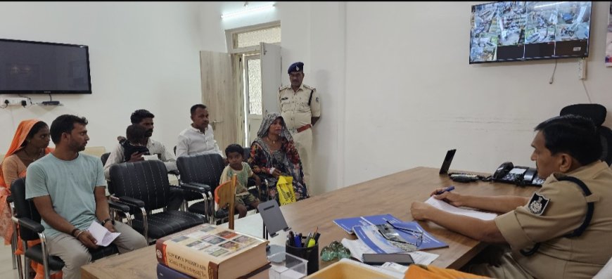 एसपी जगदीश डावर ने जनसुनवाई में सुनी आमजन की समस्याएँ, दिए त्वरित समाधान के निर्देश