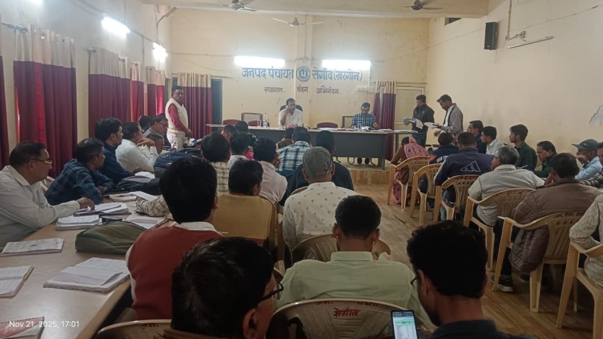 जिला पंचायत सीईओ ने किया औचक निरीक्षण