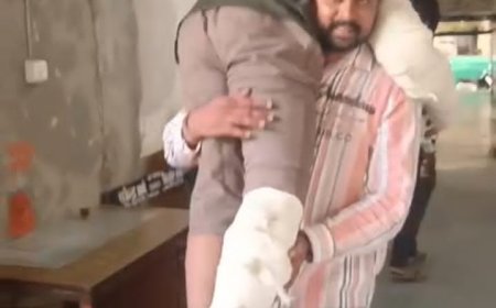 इंदौर में अनोखी पेशी: हत्या आरोपी को कंधे पर उठाकर मजिस्ट्रेट के सामने लाए पुलिसकर्मी