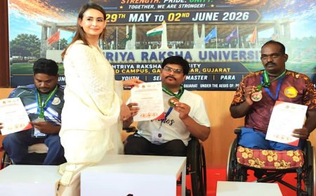 Guna Deepak Sharma Gold: गुना के दीपक शर्मा ने नेशनल आर्म्स रेसलिंग में जीता गोल्ड मेडल; गांधीनगर में लहराया MP का परचम