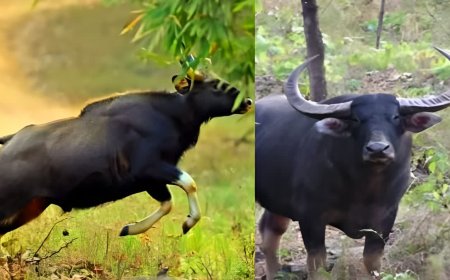 नरसिंहपुर में जंगली भैंसों का आतंक: शाहपुर गांव में फसलों को भारी नुकसान, ग्रामीणों में दहशत
