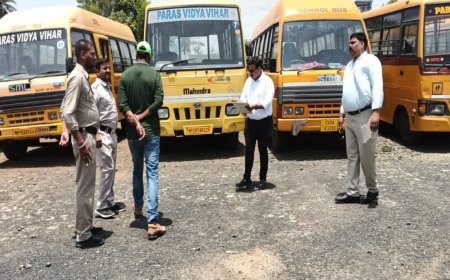 सागर में स्कूली बसों की सघन जांच: नया सत्र शुरू होने से पहले प्रशासन सख्त, 13 बसों में मिलीं खामियां