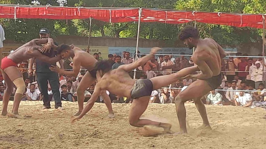 मुरैना अखिल भारतीय दंगल: ₹1.01 लाख की कुश्ती रही बराबरी पर, शक्ति और हरेंद्र ने साझा किया इनाम