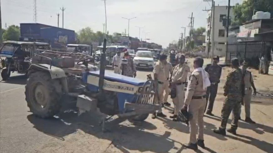 मुरैना में खनन माफिया की दुस्साहस: चेकिंग कर रही RTO टीम पर ट्रैक्टर चढ़ाने का प्रयास, गाड़ी को मारी टक्कर