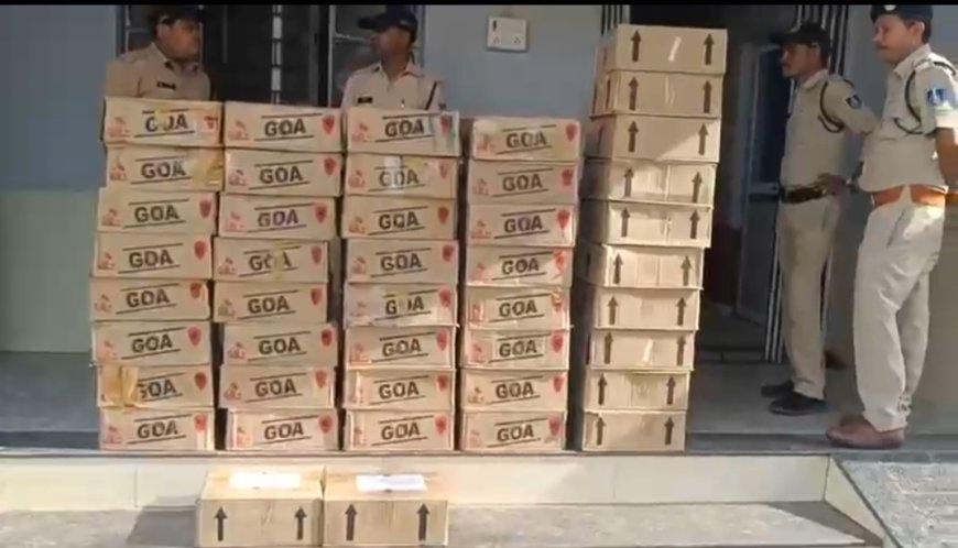 सेंधवा ग्रामीण पुलिस की बड़ी कार्रवाई, 42 पेटी अवैध शराब जब्त