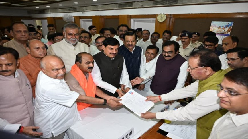 MP Rajya Sabha Election: बीजेपी के तीसरे उम्मीदवार महेश केवट ने भरा नामांकन, बोले- राम ने निषाद राज को गले लगाया
