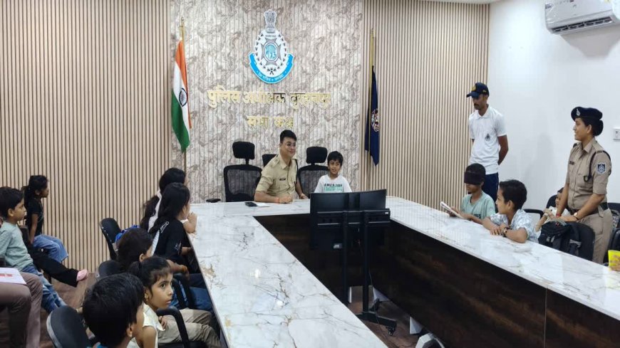 बुरहानपुर: पुलिस बच्चों ने किया कमाल, 'ब्राइटर माइंड्स' कैंप में आंखों पर पट्टी बांधकर पढ़ीं किताबें